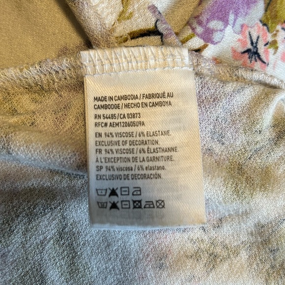 American Eagle Flower Printed Tank - Size XS - Picture 4 of 4